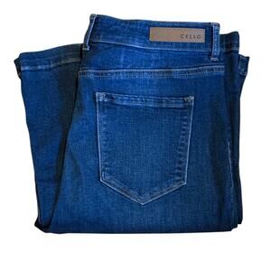 Cello Button Fly High Rise Flare Stretch Jeans size 13